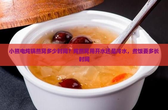 小熊电炖锅燕窝多少时间？炖燕窝用开水还是冷水，煮饭要多长时间