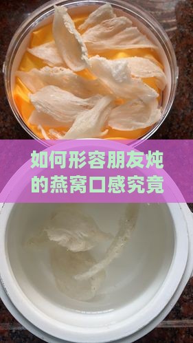 如何形容朋友炖的燕窝口感究竟怎么好