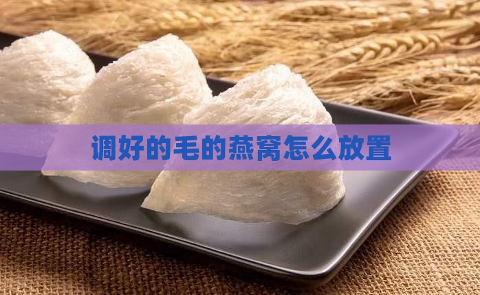 调好的毛的燕窝怎么放置
