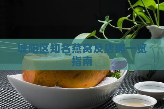 城阳区知名燕窝及店铺一览指南