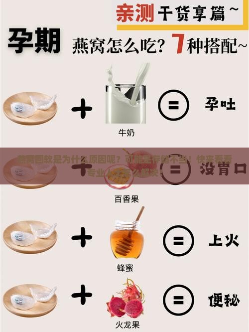 燕窝回软是为什么原因呢？可能是存储不当！快来看看专业人士怎么解决！