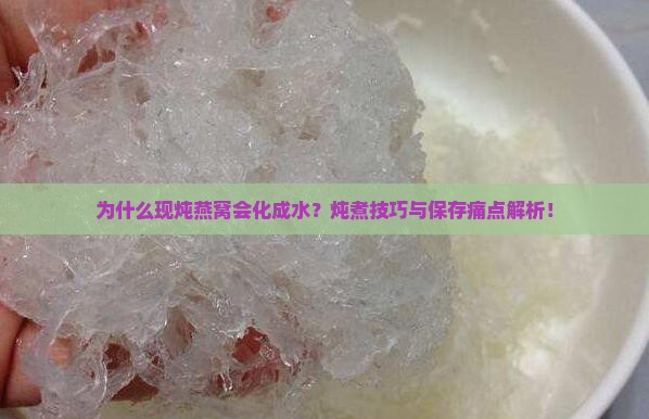 为什么现炖燕窝会化成水？炖煮技巧与保存痛点解析！