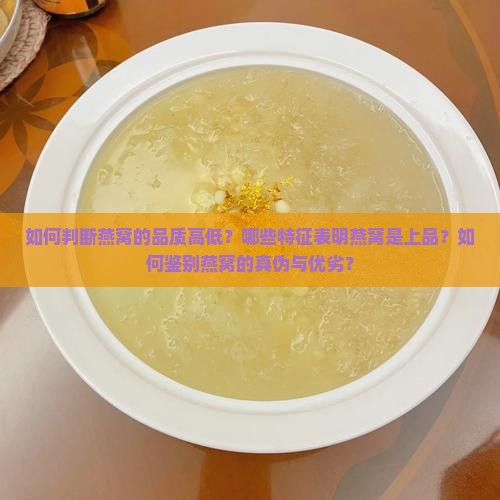 如何判断燕窝的品质高低？哪些特征表明燕窝是上品？如何鉴别燕窝的真伪与优劣？