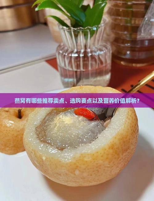 燕窝有哪些推荐卖点、选购要点以及营养价值解析？