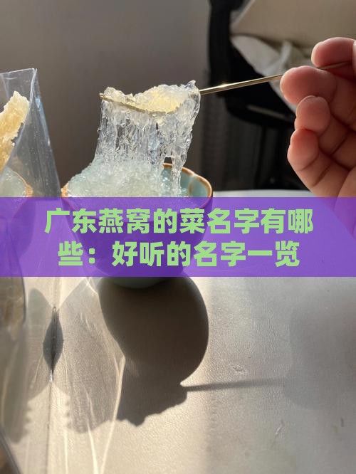 广东燕窝的菜名字有哪些：好听的名字一览