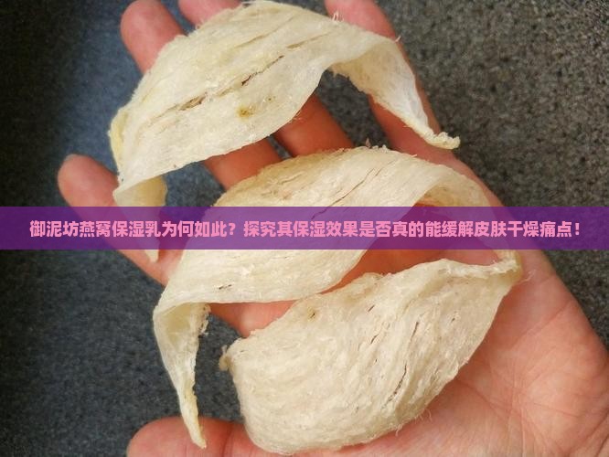 御泥坊燕窝保湿乳为何如此？探究其保湿效果是否真的能缓解皮肤干燥痛点！