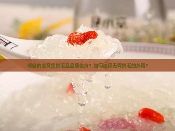 哪些的燕窝免挑毛且品质优良？如何选择无需挑毛的燕窝？
