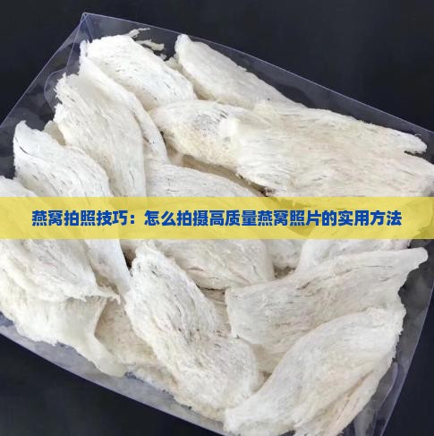 燕窝拍照技巧：怎么拍摄高质量燕窝照片的实用方法