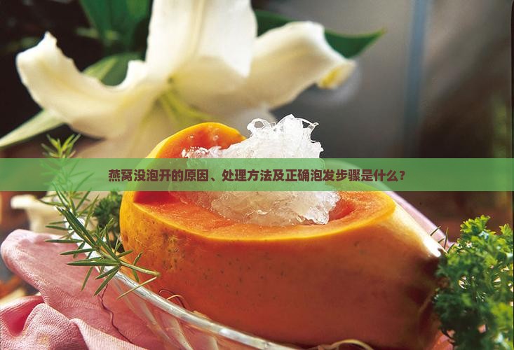 燕窝没泡开的原因、处理方法及正确泡发步骤是什么？