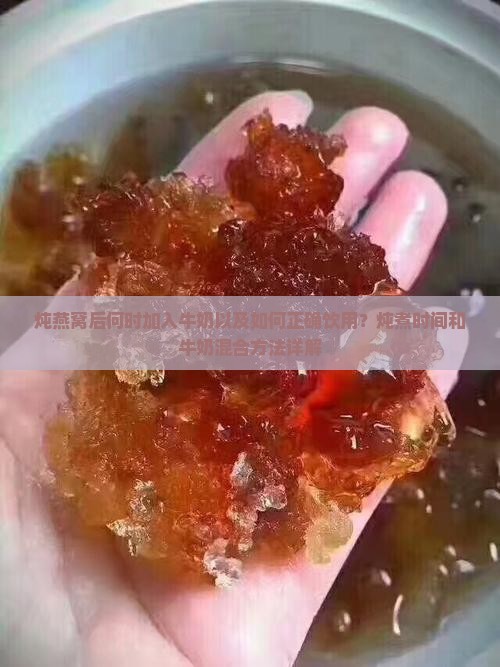 炖燕窝后何时加入牛奶以及如何正确饮用？炖煮时间和牛奶混合方法详解