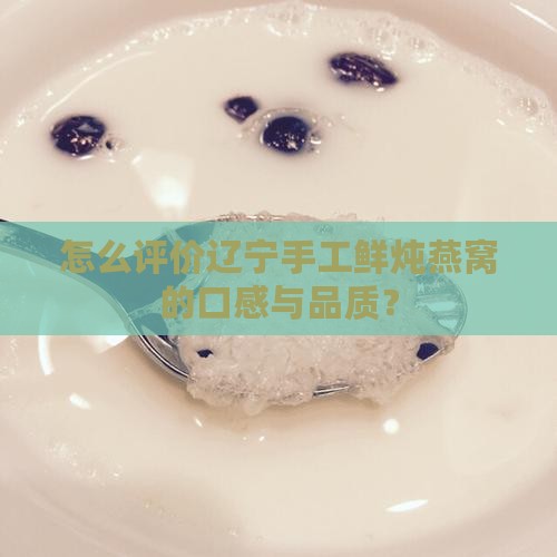 怎么评价辽宁手工鲜炖燕窝的口感与品质？