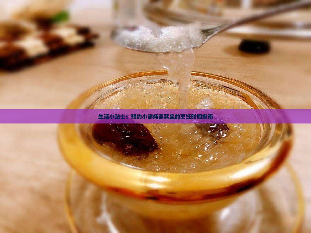 生活小贴士：预约小熊炖燕窝盅的烹饪时间指南