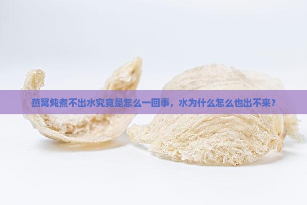 燕窝炖煮不出水究竟是怎么一回事，水为什么怎么也出不来？