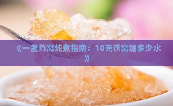《一盏燕窝炖煮指南：10克燕窝加多少水》