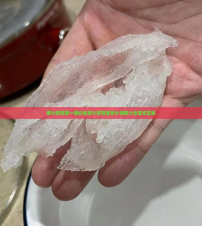 椰汁燕窝粥一箱价格多少燕窝粥多少钱椰汁含量丰富版