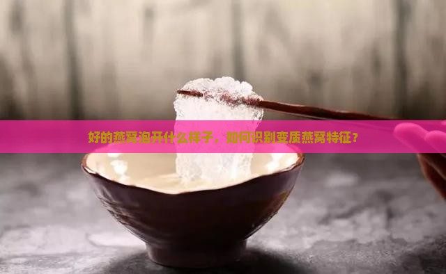 好的燕窝泡开什么样子，如何识别变质燕窝特征？