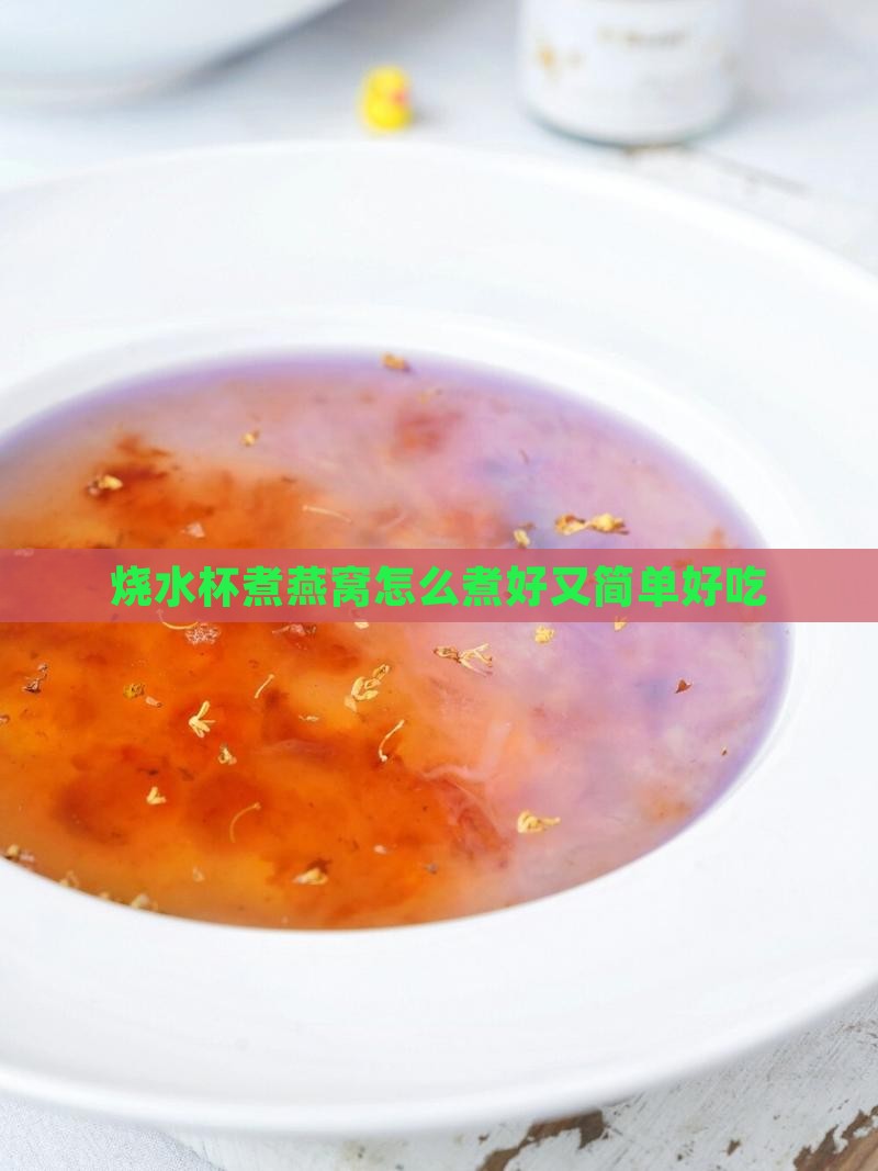烧水杯煮燕窝怎么煮好又简单好吃