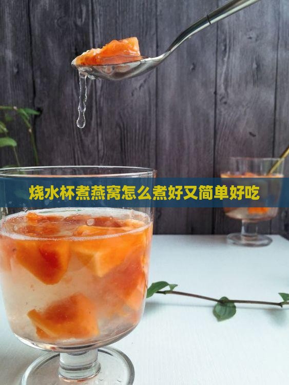 烧水杯煮燕窝怎么煮好又简单好吃