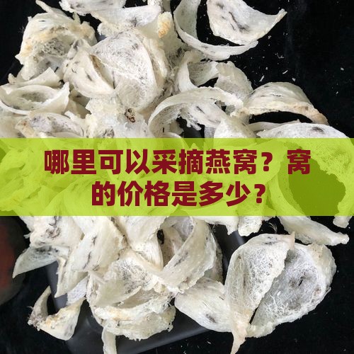 哪里可以采摘燕窝？窝的价格是多少？