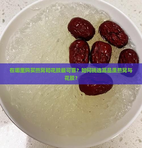 在哪里购买燕窝和花胶最可靠？如何挑选高品质燕窝与花胶？