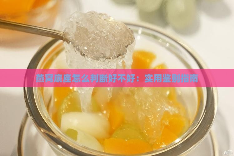 燕窝底座怎么判断好不好：实用鉴别指南