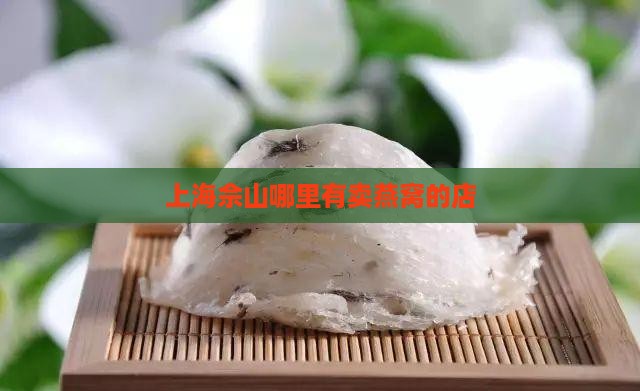 上海佘山哪里有卖燕窝的店