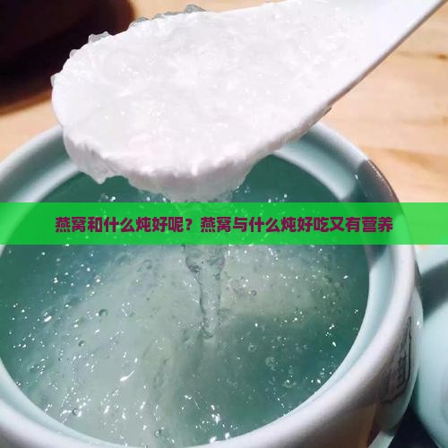 燕窝和什么炖好呢？燕窝与什么炖好吃又有营养