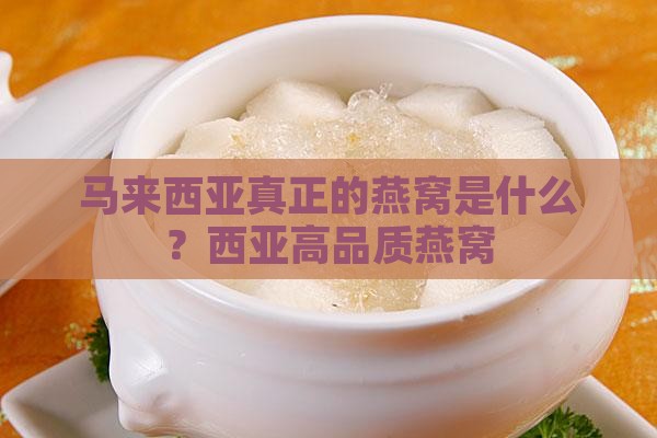 马来西亚真正的燕窝是什么？西亚高品质燕窝