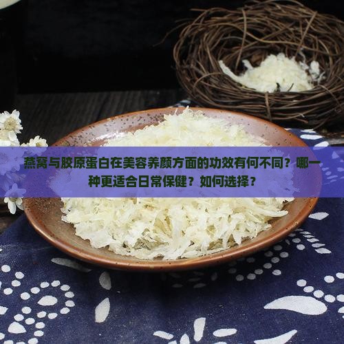 燕窝与胶原蛋白在美容养颜方面的功效有何不同？哪一种更适合日常保健？如何选择？