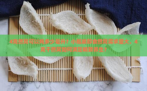 4克燕窝可以炖多少毫升？小瓶装即食燕窝需求量大，4克干燕窝如何满足精致养生？