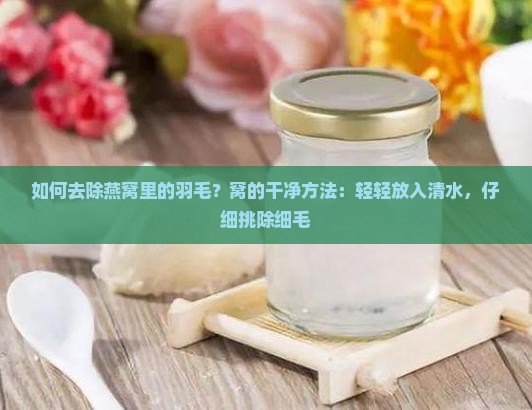 如何去除燕窝里的羽毛？窝的干净方法：轻轻放入清水，仔细挑除细毛