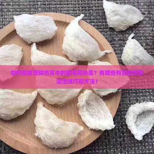 如何彻底清除燕窝中的细毛和杂质？有哪些有效的燕窝清洁技巧和方法？