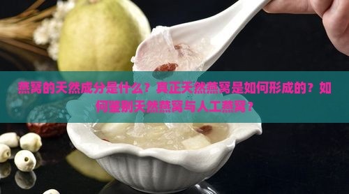 燕窝的天然成分是什么？真正天然燕窝是如何形成的？如何鉴别天然燕窝与人工燕窝？
