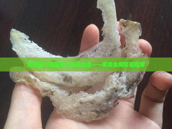 燕窝粥六碗装多少毫升合适——家庭食用容量指南