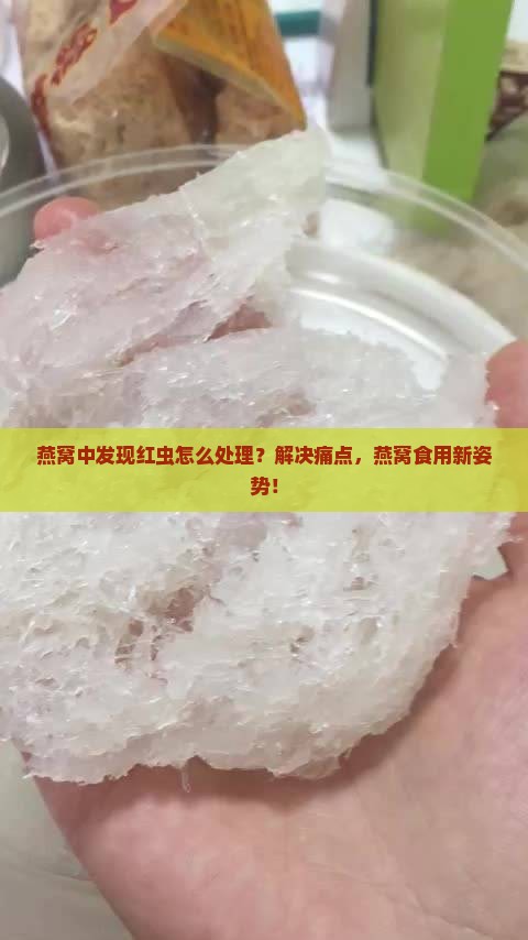 燕窝中发现红虫怎么处理？解决痛点，燕窝食用新姿势！