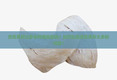 燕窝果籽过多会有哪些影响？如何处理燕窝果籽太多的问题？