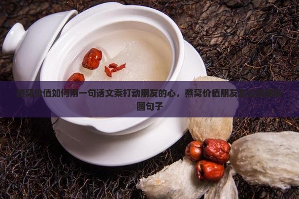 燕窝价值如何用一句话文案打动朋友的心，燕窝价值朋友怎么发朋友圈句子