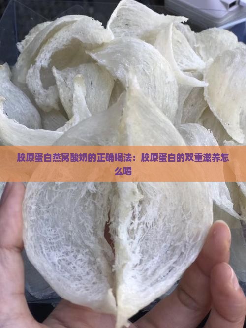 胶原蛋白燕窝酸奶的正确喝法：胶原蛋白的双重滋养怎么喝