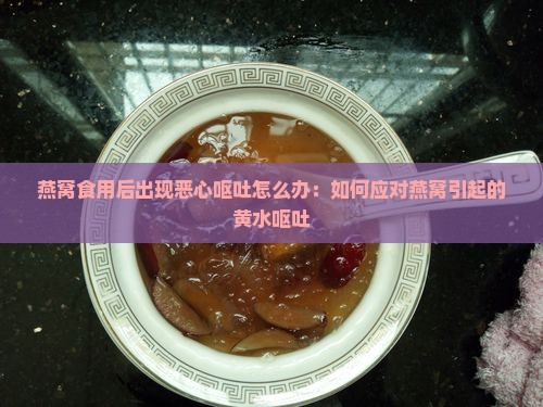 燕窝食用后出现恶心呕吐怎么办：如何应对燕窝引起的黄水呕吐