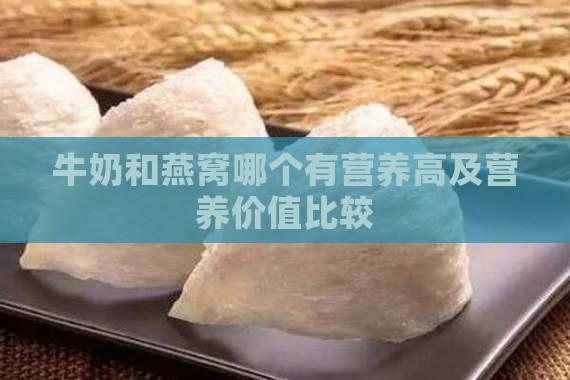 牛奶和燕窝哪个有营养高及营养价值比较