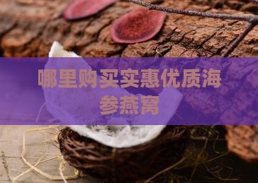 哪里购买实惠优质海参燕窝