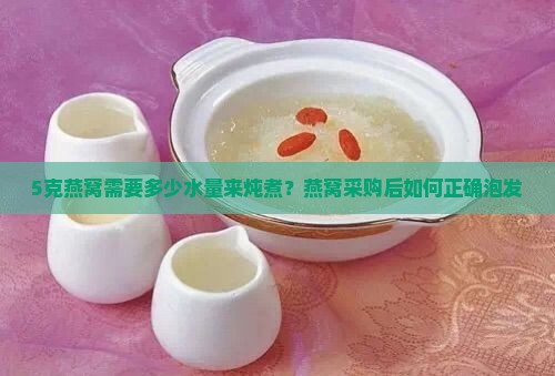 5克燕窝需要多少水量来炖煮？燕窝采购后如何正确泡发