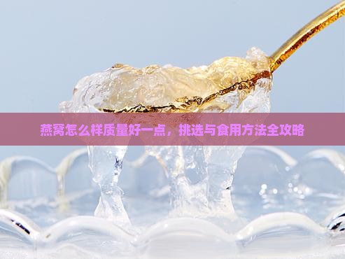 燕窝怎么样质量好一点，挑选与食用方法全攻略