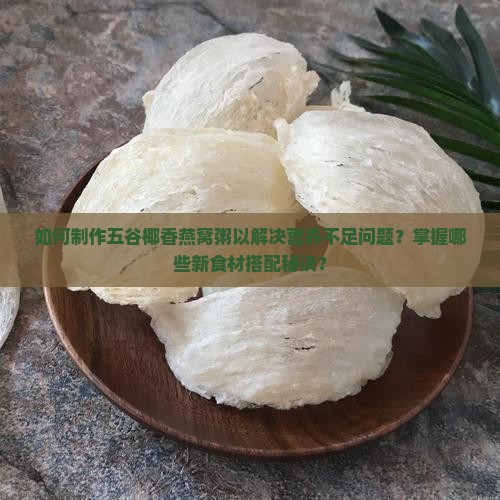 如何制作五谷椰香燕窝粥以解决营养不足问题？掌握哪些新食材搭配秘诀？