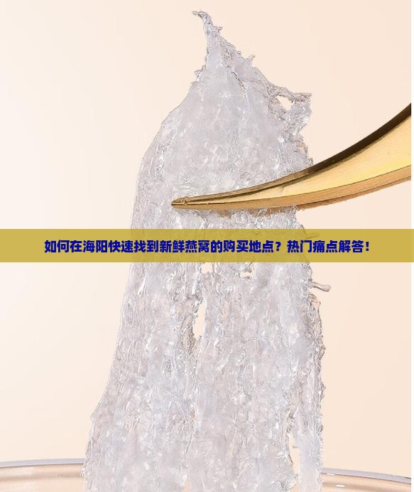 如何在海阳快速找到新鲜燕窝的购买地点？热门痛点解答！