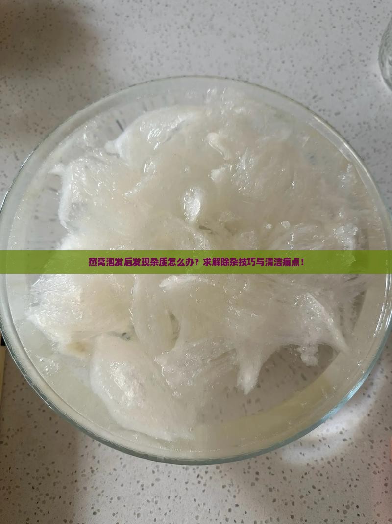 燕窝泡发后发现杂质怎么办？求解除杂技巧与清洁痛点！