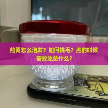 燕窝怎么泡发？如何挑毛？煮的时候需要注意什么？
