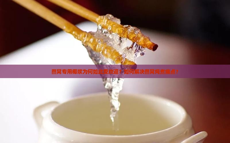 燕窝专用椰浆为何如此受欢迎？如何解决燕窝炖煮痛点？