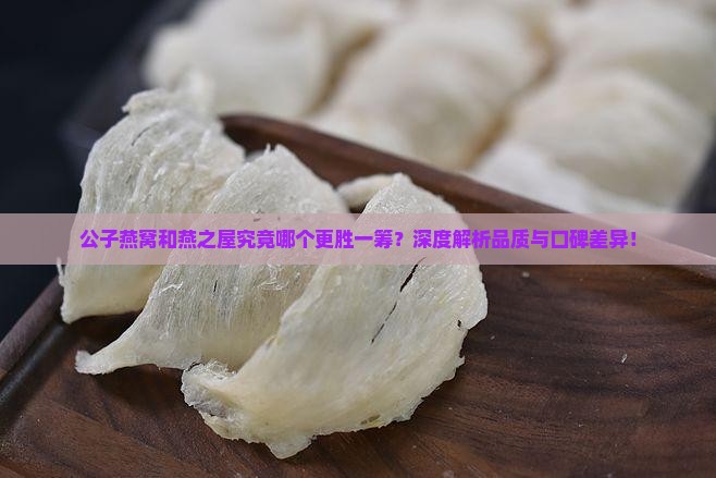 公子燕窝和燕之屋究竟哪个更胜一筹？深度解析品质与口碑差异！