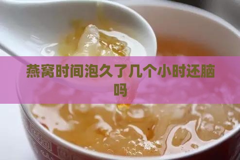 燕窝时间泡久了几个小时还脑吗